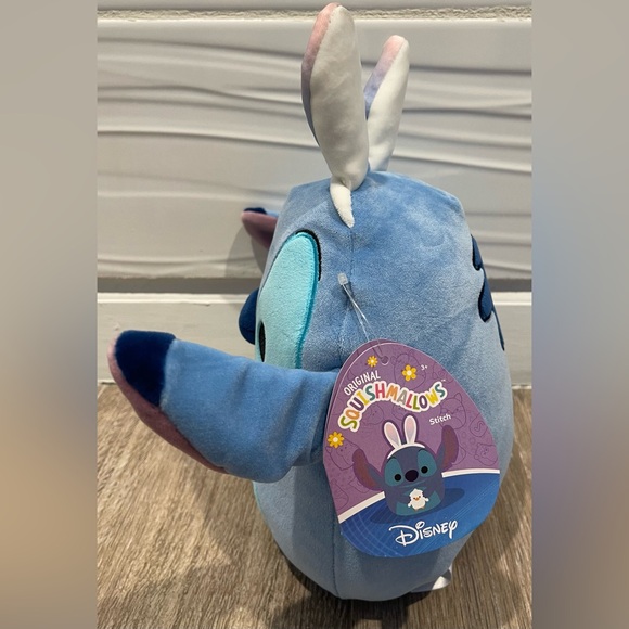 NWT 2024 Easter/ Spring 8” Stitch with White Peep Chicken Disney Squishmallow - Picture 5 of 10